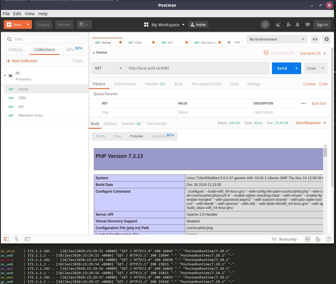 Docker Compose Logs